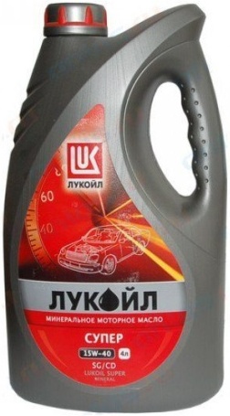 

Моторное масло Лукойл Супер 15W40 SG/CD 4л (19195)