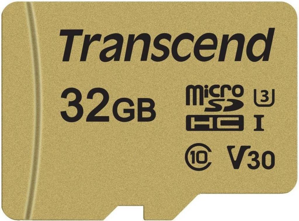 

Карта памяти Transcend 32GB UHS-I U3 microSD [TS32GUSD500S], 32GB UHS-I U3 microSD