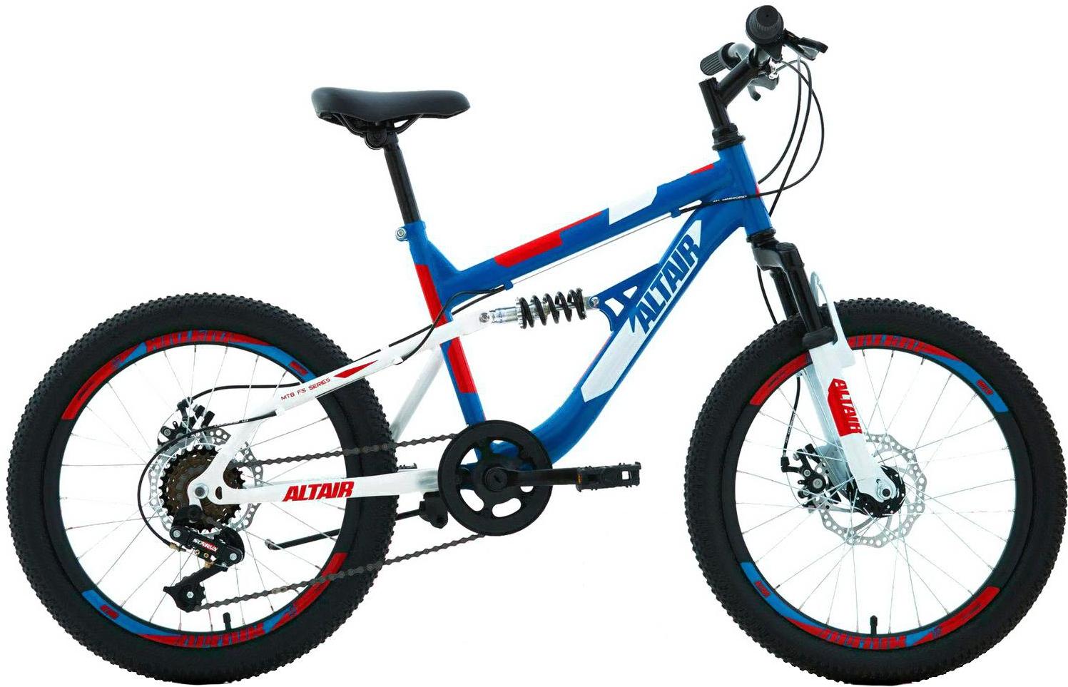 

Велосипед детский Altair MTB FS 20'' disc рама 14 дюймов 2020 синий/красный [RBKT02N06003], MTB FS 20 disc р.14 2020