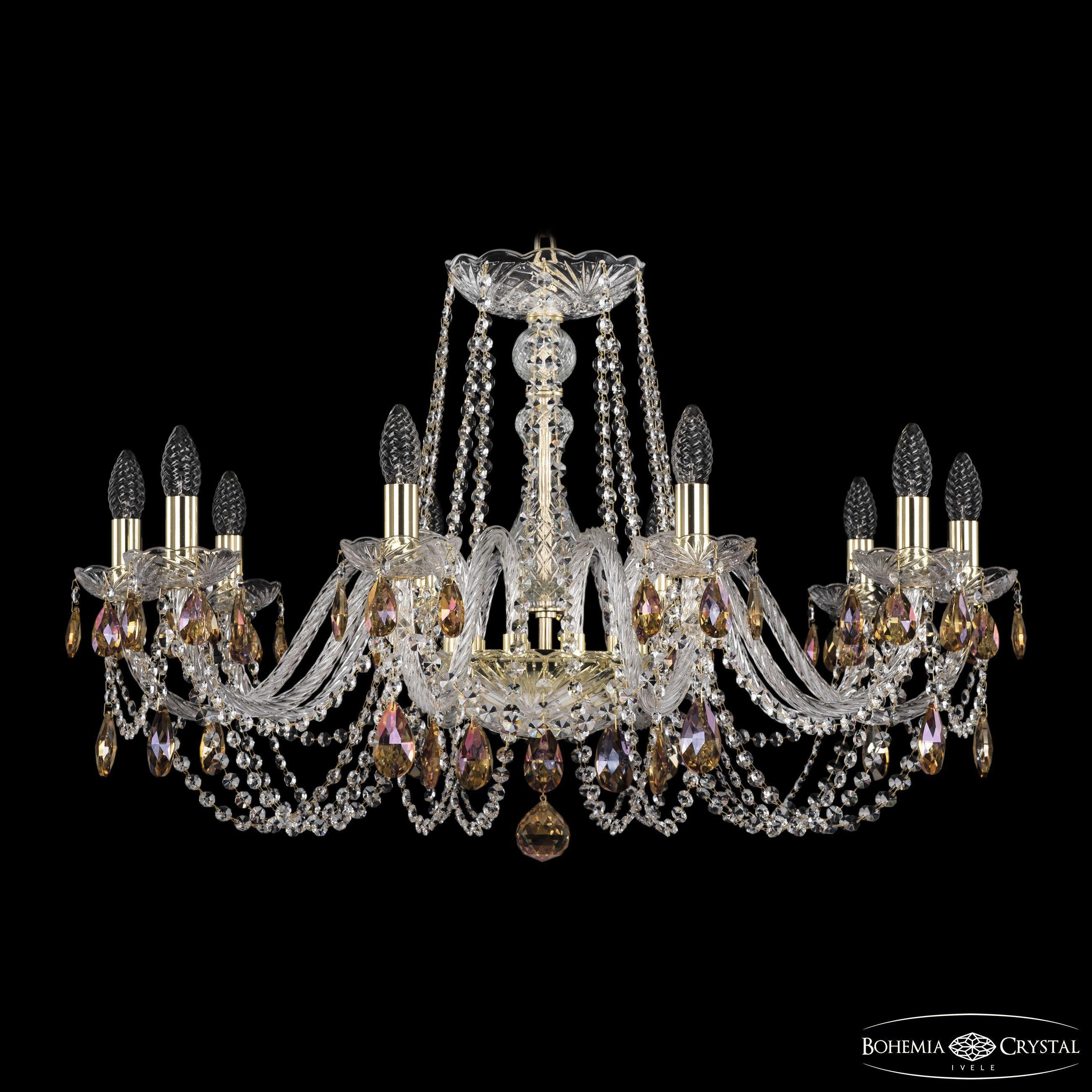 

Подвесная люстра Bohemia Ivele Crystal 1402/10/300 G K777