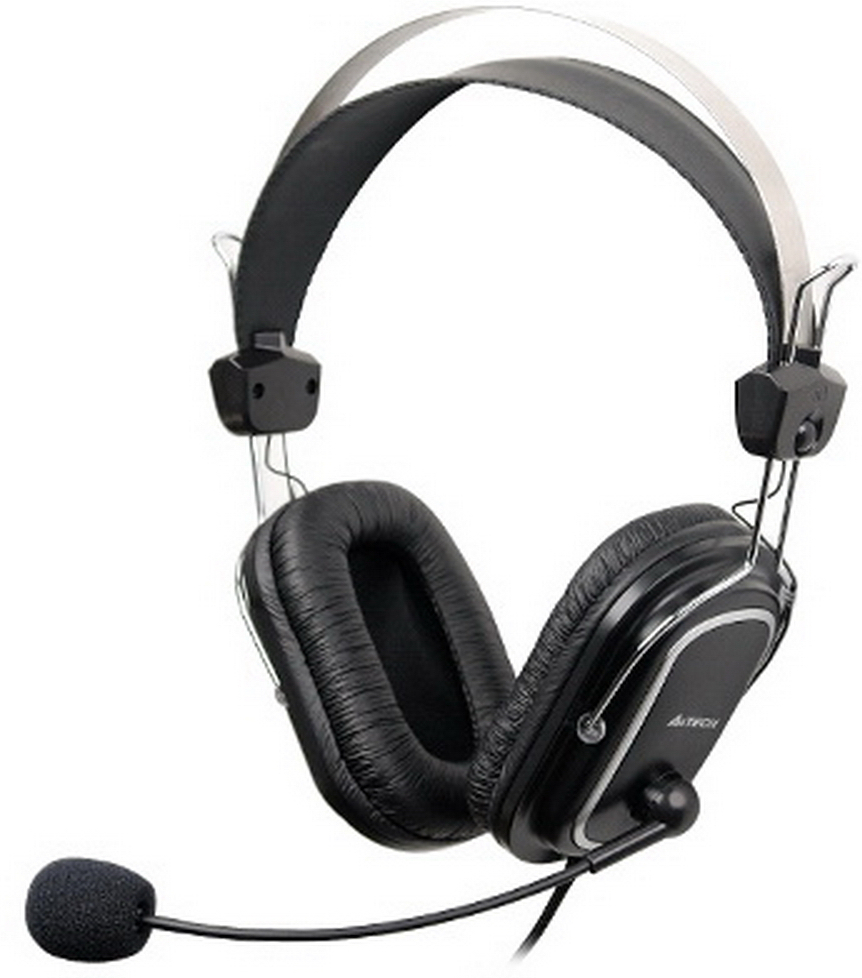 

Наушники c микрофоном A4Tech HS-50 черный