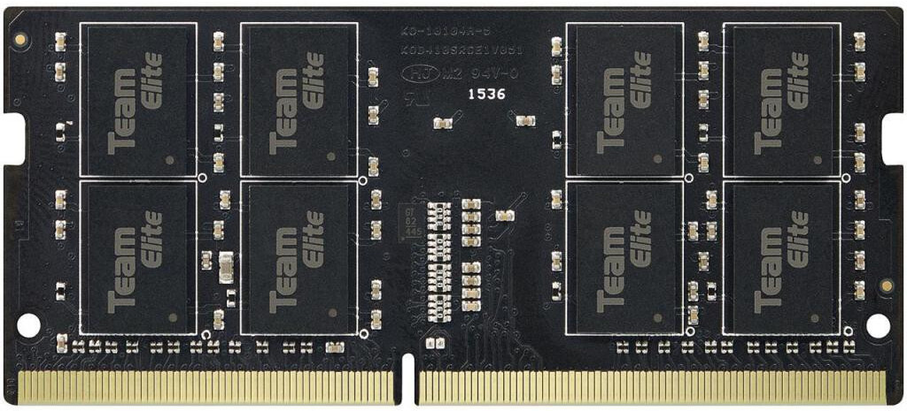 

Оперативная память Team SO-DIMM DDR IV 16Gb PC-25600 3200MHz [TED416G3200C22-S01], Оперативная память Team Elite 16GB DDR4 SODIMM PC4-25600 (TED416G3200C22-S01)
