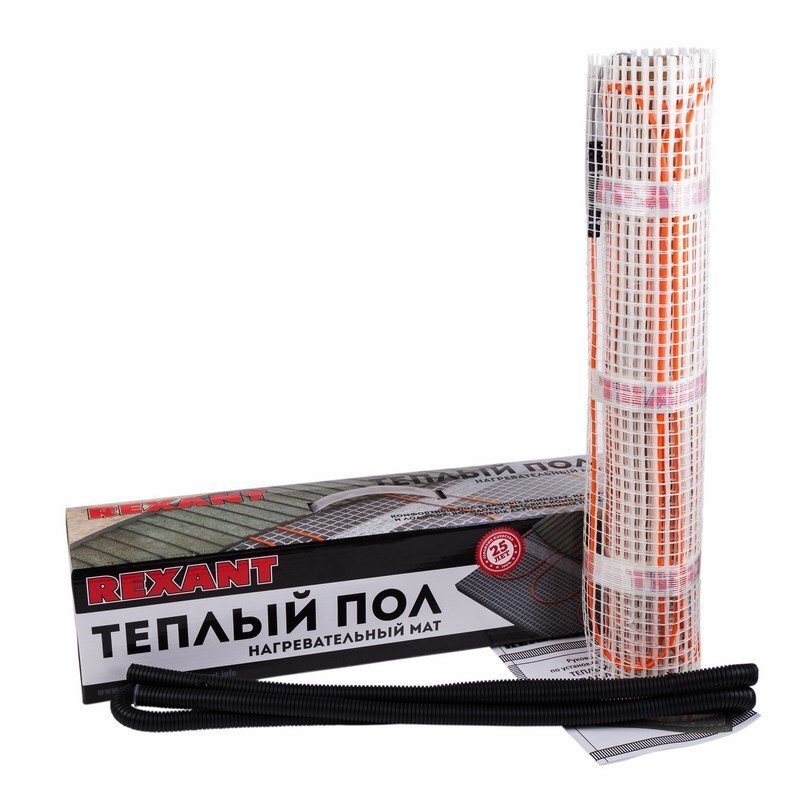 

Теплый пол Rexant Extra 51-0503, Нагревательный мат Rexant Extra (0.5x3 м)