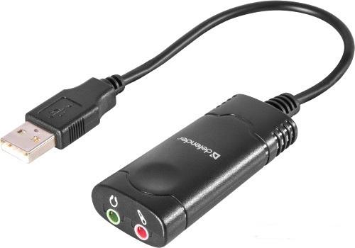 

Кабель для компьютера Defender 2х3.5 mm - USB [63002], Defender 2х3.5 mm - USB 63002