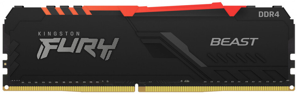 

Оперативная память Kingston KF437C19BB1A/16, Оперативная память Kingston FURY Beast RGB 16GB DDR4 PC4-29800 (KF437C19BB1A/16)