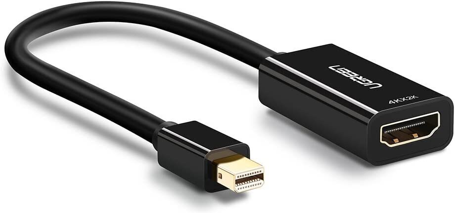 

Кабель для компьютера Ugreen MD112-40360 Black [40360], Кабель UGREEN MD112-40360 Mini PisplayPort (M) to HDMI (F), 4K@30Hz, Сердечник провода: луженая медь, Совместимость интерфейса Thunderbolt2, Поддерживает несжатый звук LPCM, Корпус из АБС-пластика, 0