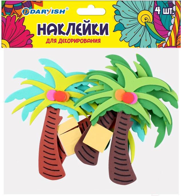 

Декоративная наклейка Darvish Пальма 4шт/уп [DV-11305-17], Пальма 4шт/уп