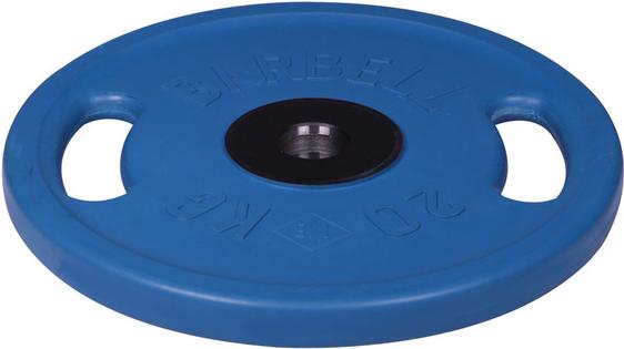 

Диск для штанги MB Barbell олимпийский с ручками d 51 мм 20,0 кг синий [1193], олимпийский с ручками d 51 мм 20,0 кг