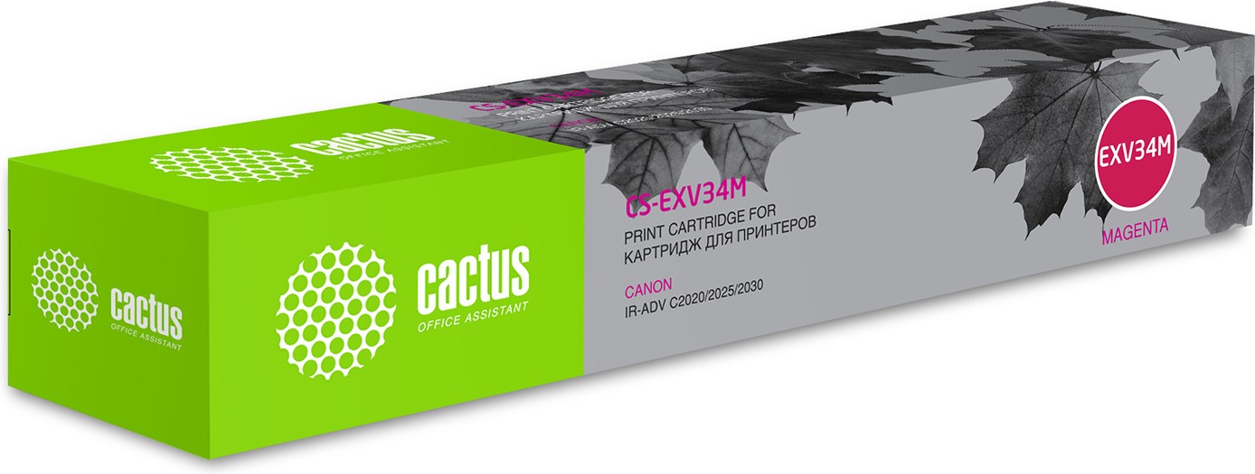 

Картридж для принтера и МФУ CACTUS CS-EXV34M, Картридж Cactus CS-EXV34M