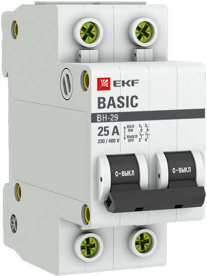 

Выключатель нагрузки EKF 2P 25А ВН-29 EKF Basic [SL29-2-25-bas], Выключатель нагрузки EKF 2P 25А ВН-29 EKF Basic SL29-2-25-bas