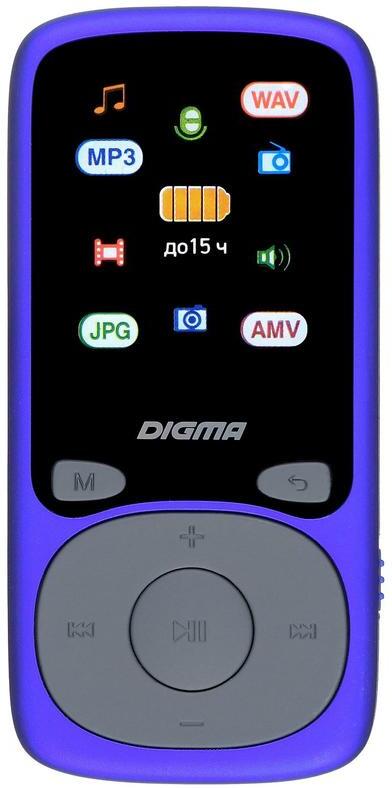 

MP3-плеер Digma B4 8 Gb синий [B4BL], MP3-плеер Digma B4 8 Gb B4BL синий