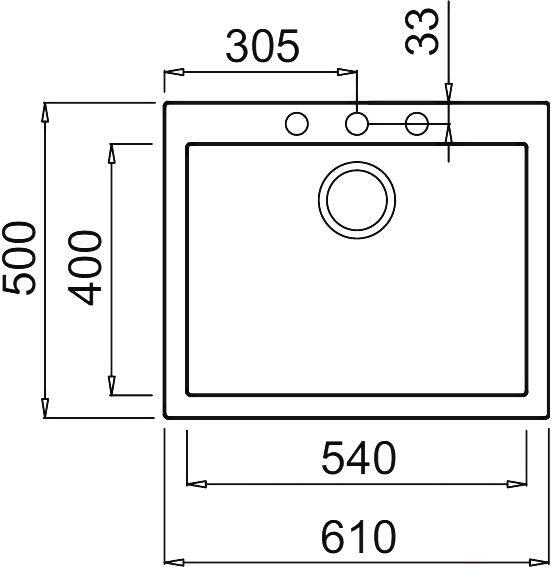 

Кухонная мойка Elleci Quadra 110 M79 Aluminium [LMQ11079], Кухонная мойка Elleci Quadra 110 Aluminium 79