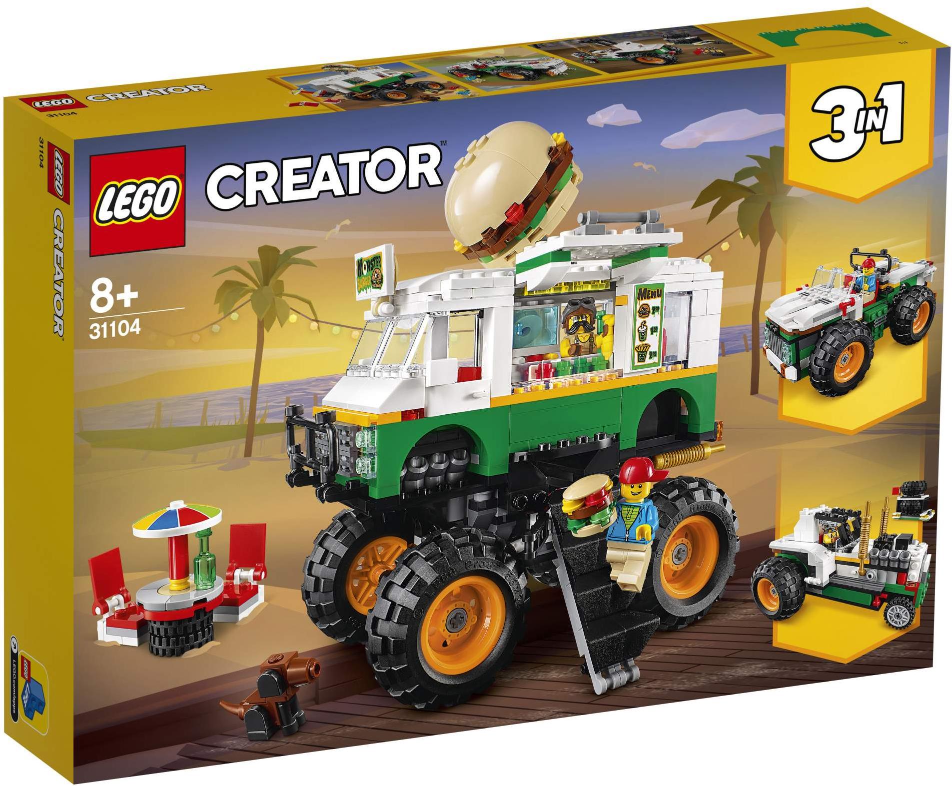 

Конструктор LEGO CREATOR Грузовик Монстрбургер [31104], CREATOR Грузовик Монстрбургер