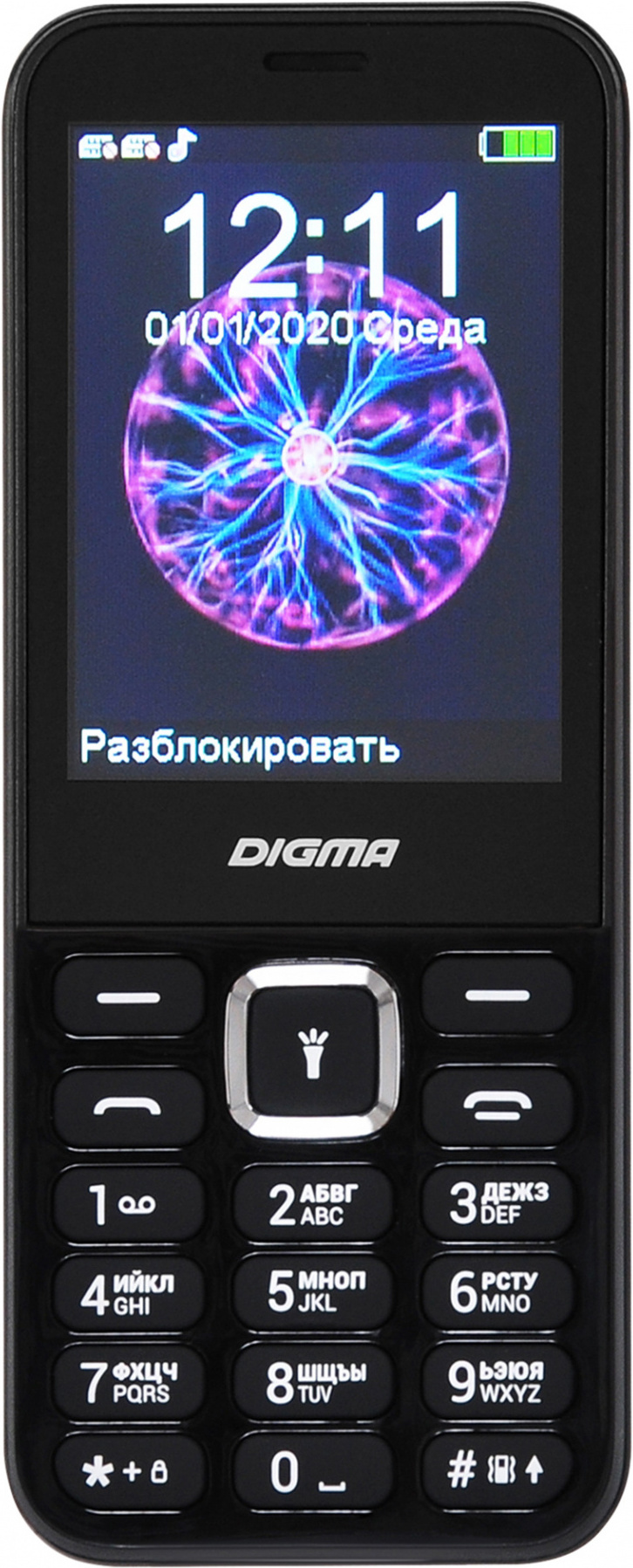 

Мобильный телефон Digma Linx C281 (черный)