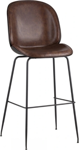 

Барный стул Stool Group Beetle PU коричневый [9329C BROWN], Барный стул Stool Group Beetle PU 9329C BROWN коричневый