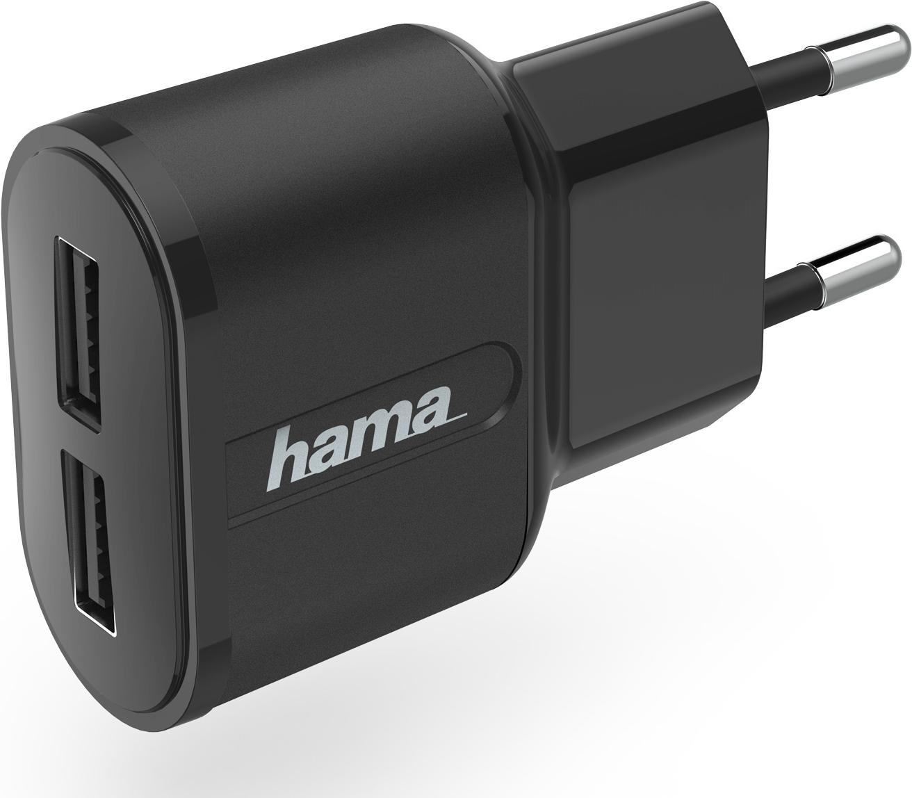 

Сетевое зарядное устройство Hama H-183227 2.4A+2.4A универсальное черный [00183227], H-183227 2.4A+2.4A универсальное