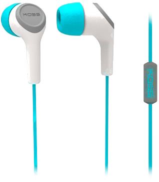 

Наушники с микрофоном KOSS KEB15i (бирюзовый), KEB15i