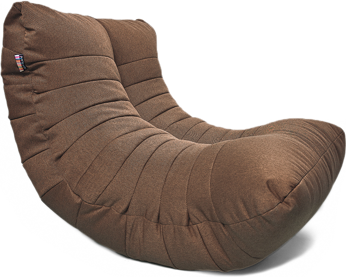 

Бескаркасное кресло Loftyhome Кокон XL рогожка Bagama Chocolate