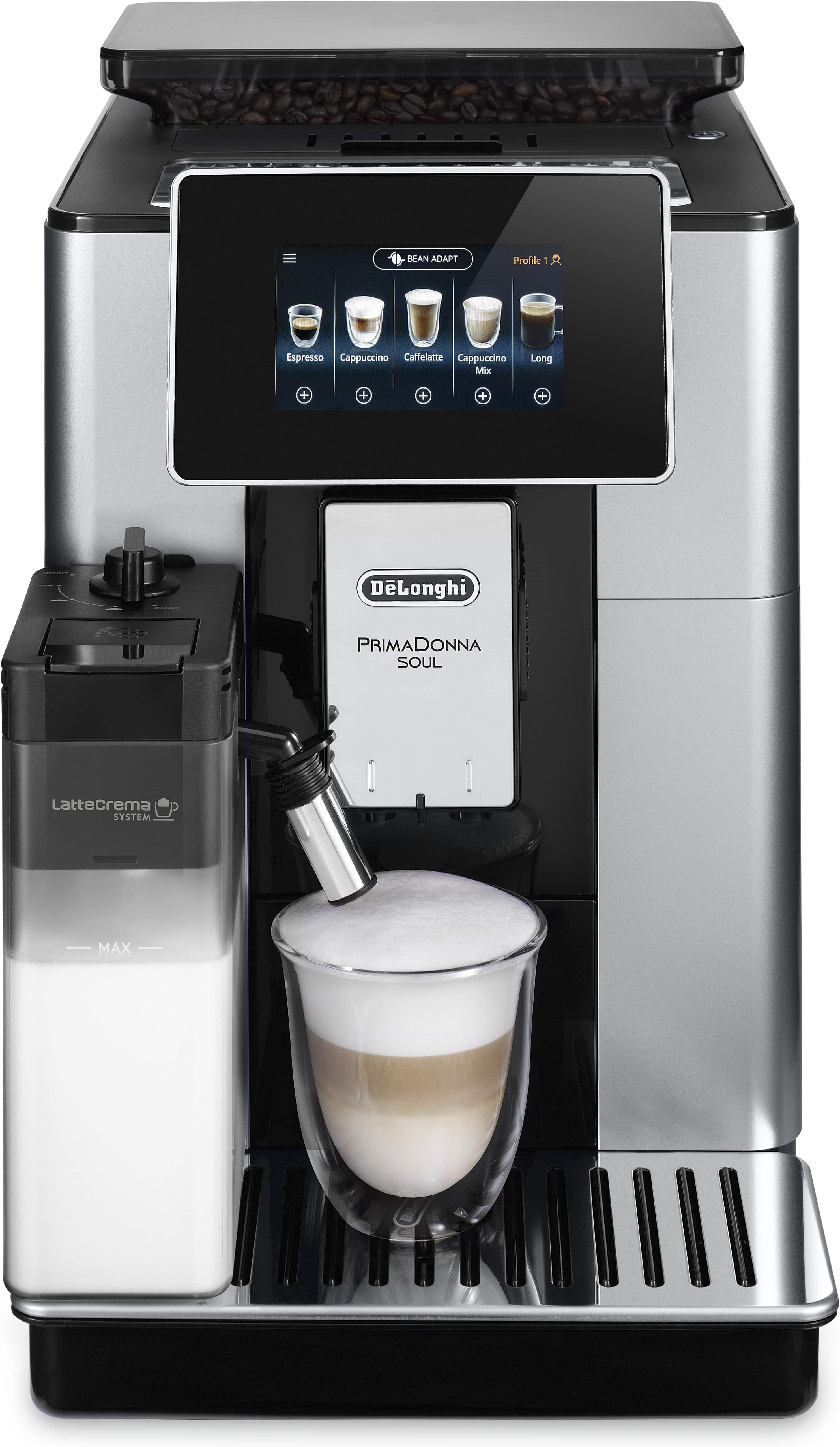 

Кофемашина DeLonghi ECAM610.55.SB, Эспрессо кофемашина DeLonghi PrimaDonna Soul ECAM610.55.SB