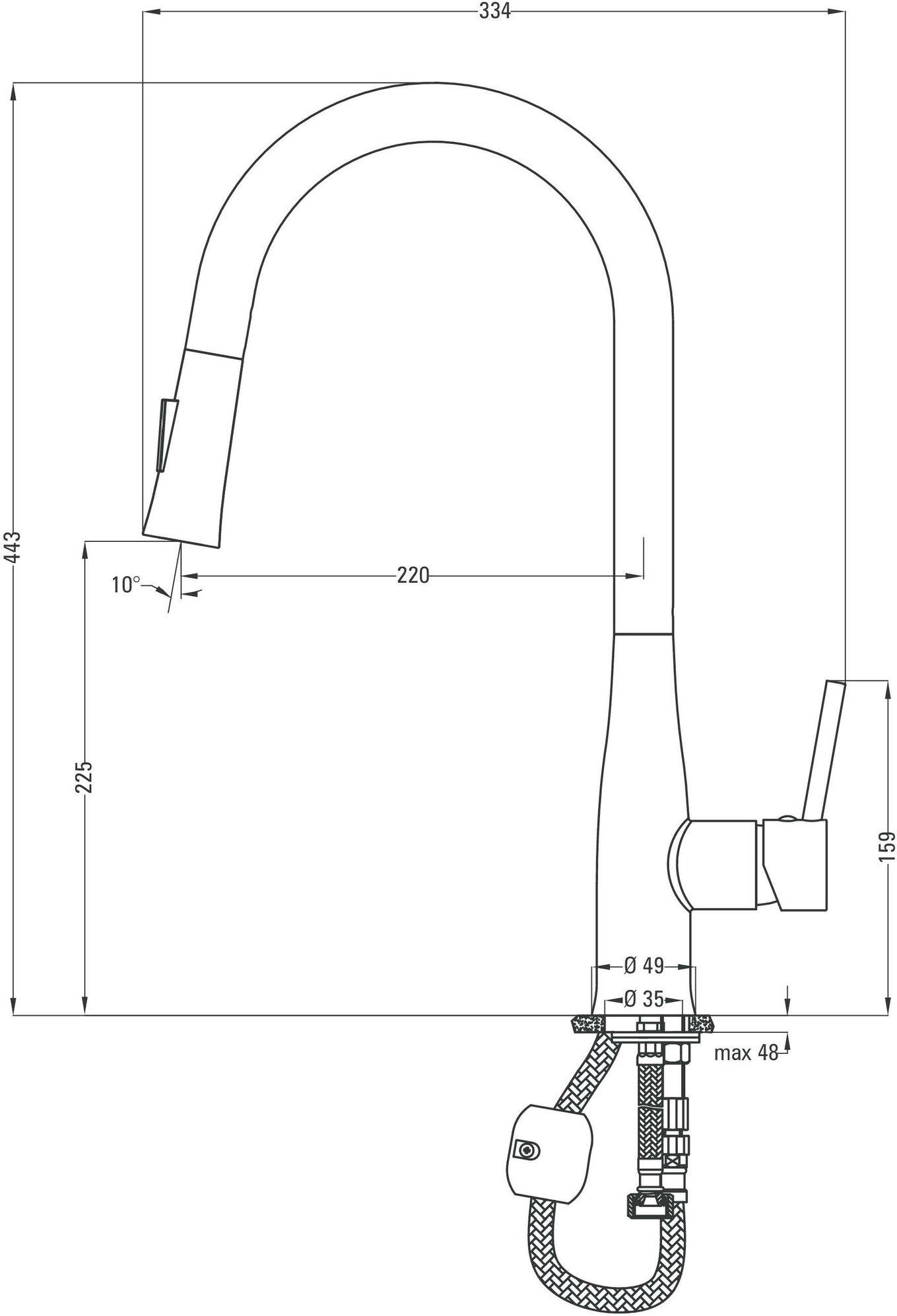 

Смеситель Deante Lukrecja BDH W720, Lukrecja BDH W720