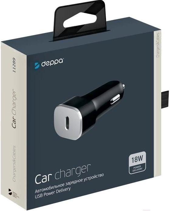 

Зарядное устройство Deppa Power Delivery 18Вт Ultra черный [11289], Power Delivery 18Вт Ultra
