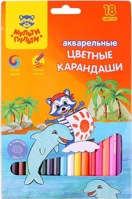

Карандаш цветной Darvish Мульти-Пульти Енот в Карибском море 18цв акварельные [CP_10764], Мульти-Пульти Енот в Карибском море 18цв акварельные