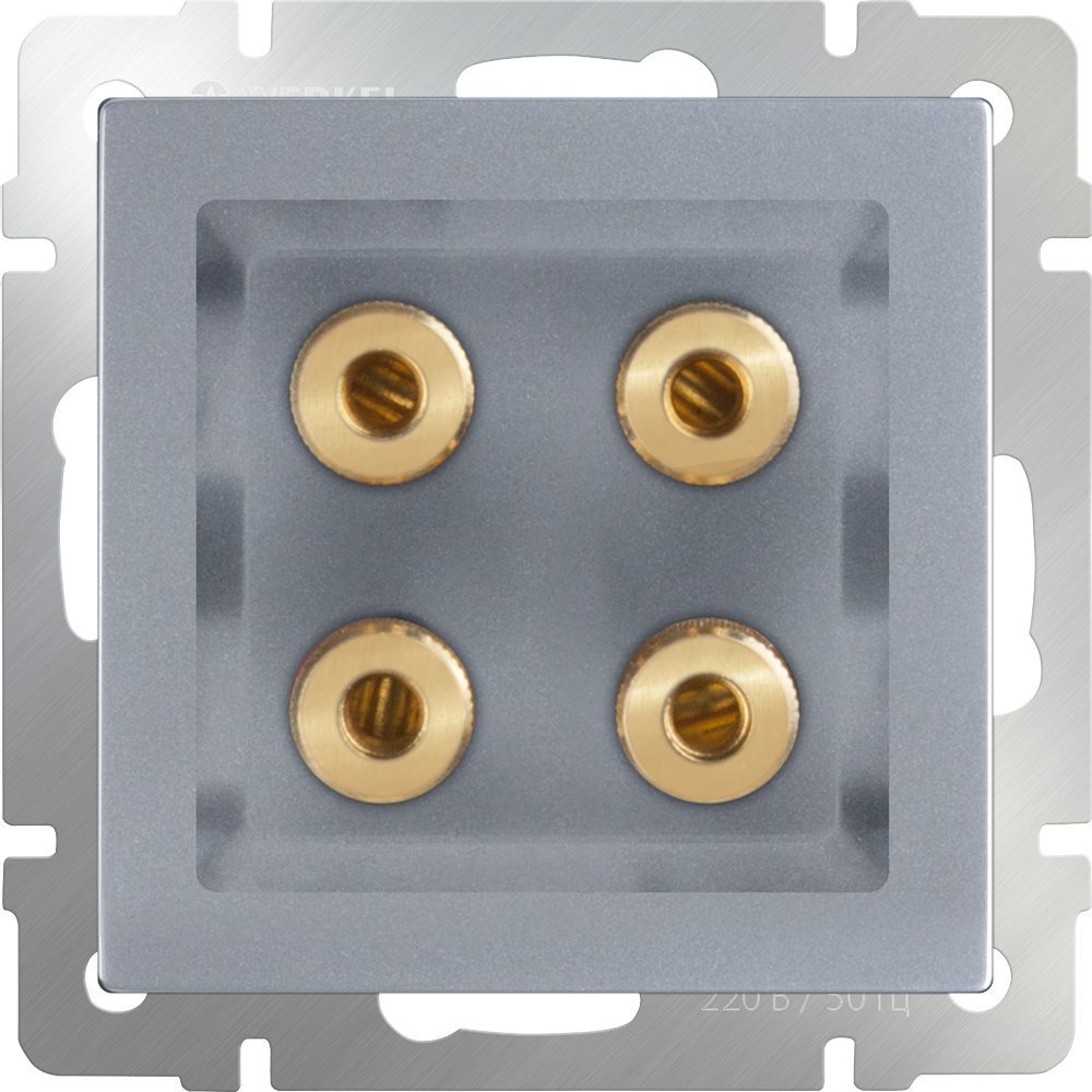 

Розетка Werkel WL06-AUDIOx4 серебряный (a030816/W1185006), Розетка Werkel WL06-AUDIOx4 a030816 серебряный