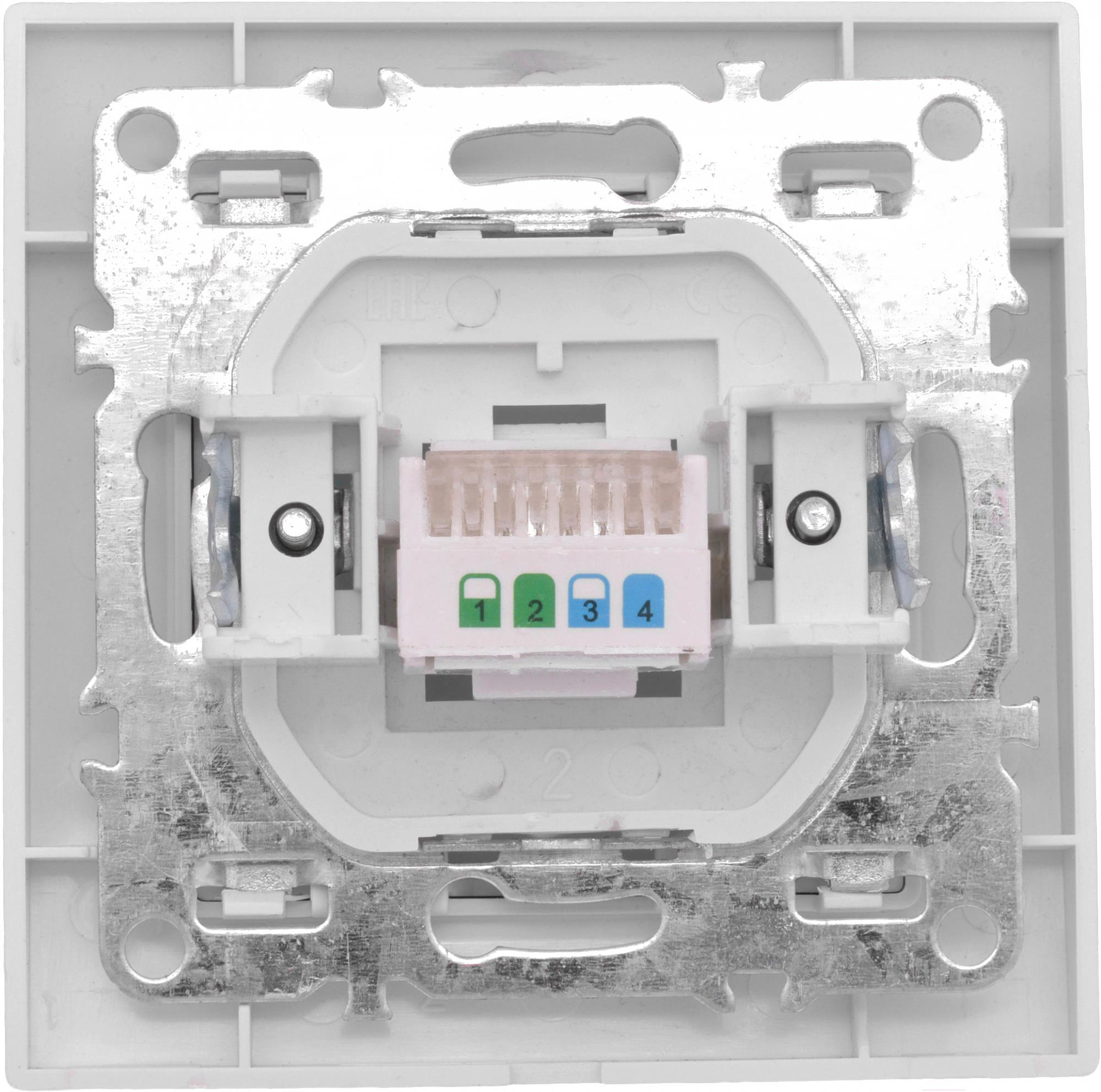 

Розетка EKF Basic Минск-1 СП RJ-45 белый, Basic Минск-1 СП RJ-45