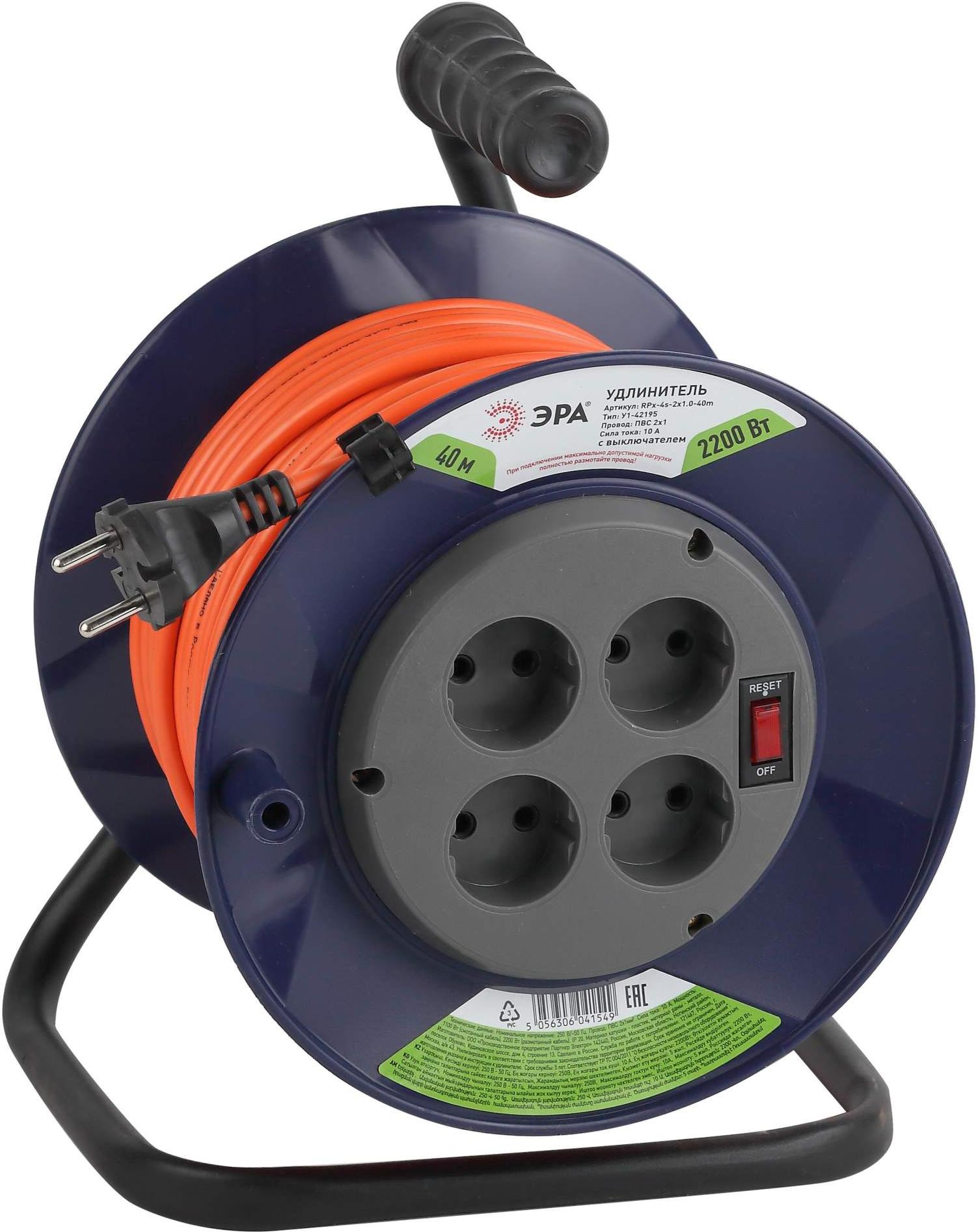 

Сетевой фильтр ЭРА RPx-4s-2x1.0-30m [Б0046843], RPx-4s-2x1.0-30m