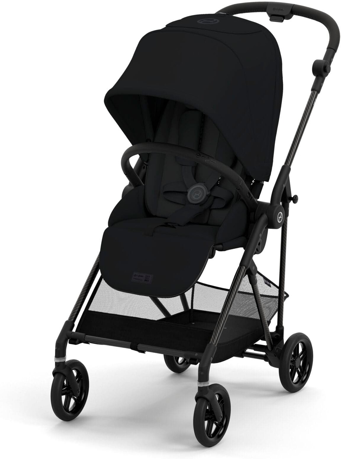 

Коляска прогулочная Cybex Melio Carbon moon black