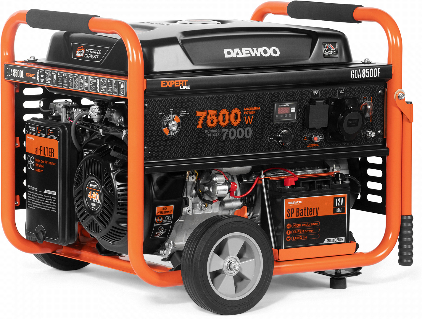 

Бензиновый генератор Daewoo Power GDA 8500E