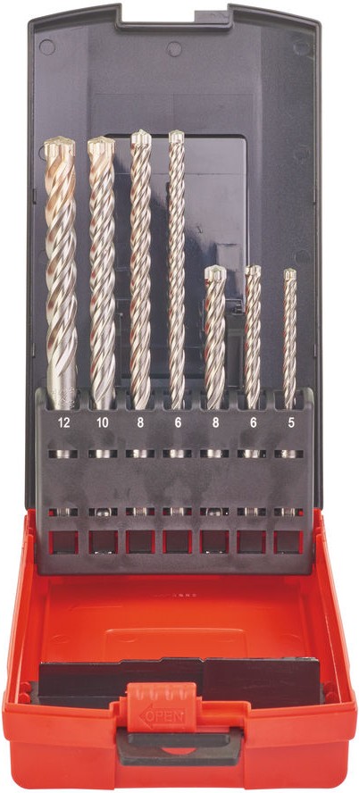 

Набор оснастки Milwaukee 4932451464, Бур Milwaukee SDS-Plus с 4-мя режущими кромками 4932451464