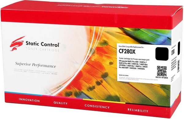 

Картридж для принтера и МФУ Static Control CF280X, CF280X
