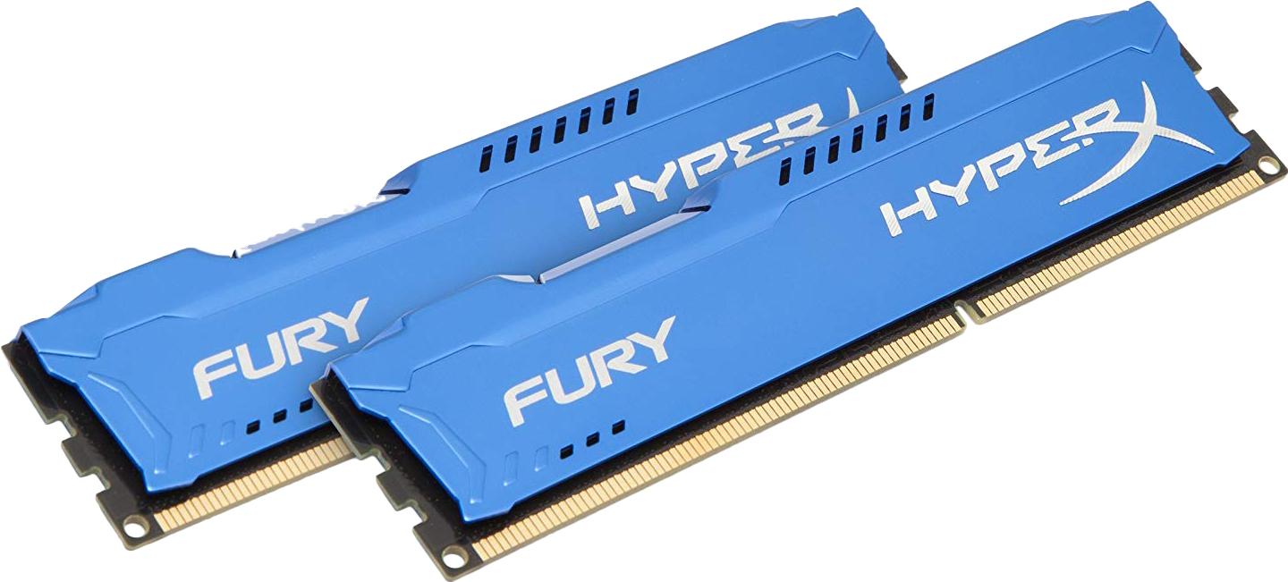 

Оперативная память Kingston HyperX Fury Blue 2x4GB KIT DDR3 PC3-10600 (HX313C9FK2/8), HyperX Fury Blue 2x4GB KIT DDR3 PC3-10600