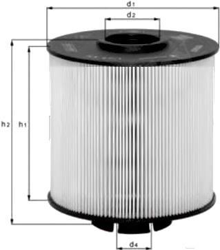 

Фильтр топливный Knecht/Mahle KX67/2D, KX67/2D