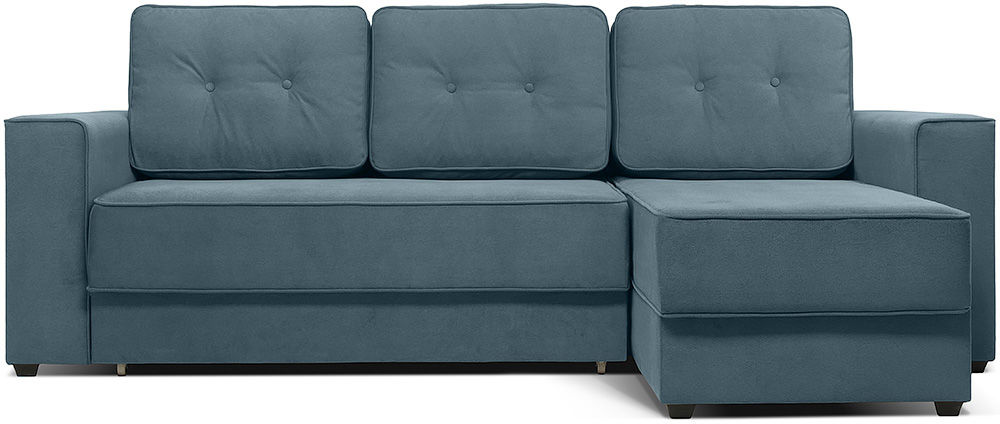 

Угловой диван Менли НПБ Velvet Blue, Менли Velvet угловой НПБ