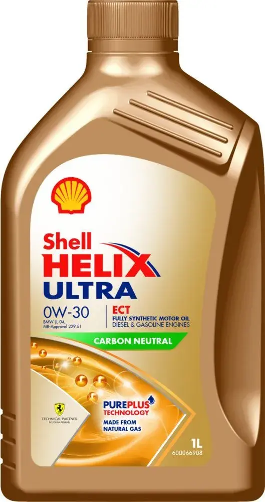 

Моторное масло Shell Helix Ultra ECT 0W-30 1л (550046641)