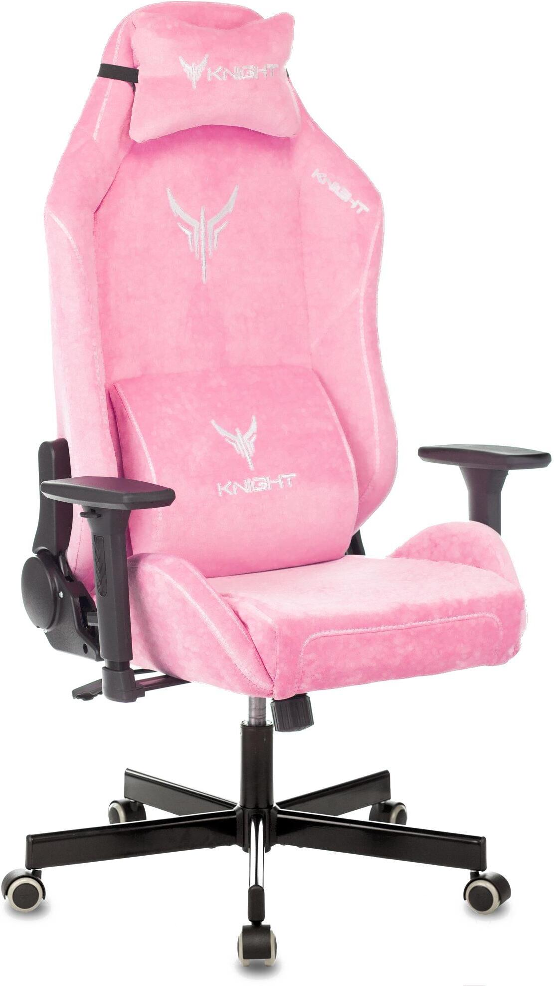 

Офисное кресло Бюрократ Knight Fabric Velvet 36 с подголовником крестовина металл розовый [N1 PINK], Офисное кресло Бюрократ Knight Fabric Velvet 36 с подголовником крестовина металл N1 PINK розовый
