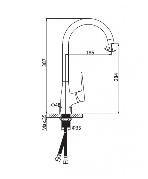 

Смеситель AV Engineering (Lt) D35 AVFAW4-A429, (Lt) D35 AVFAW4-A429