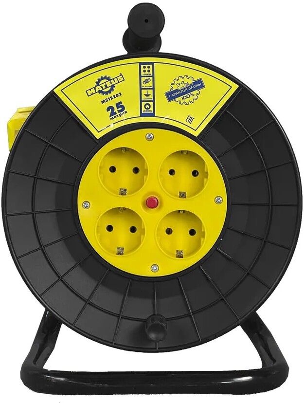 

Удлинитель силовой Mateus MS12202 25м на катушке