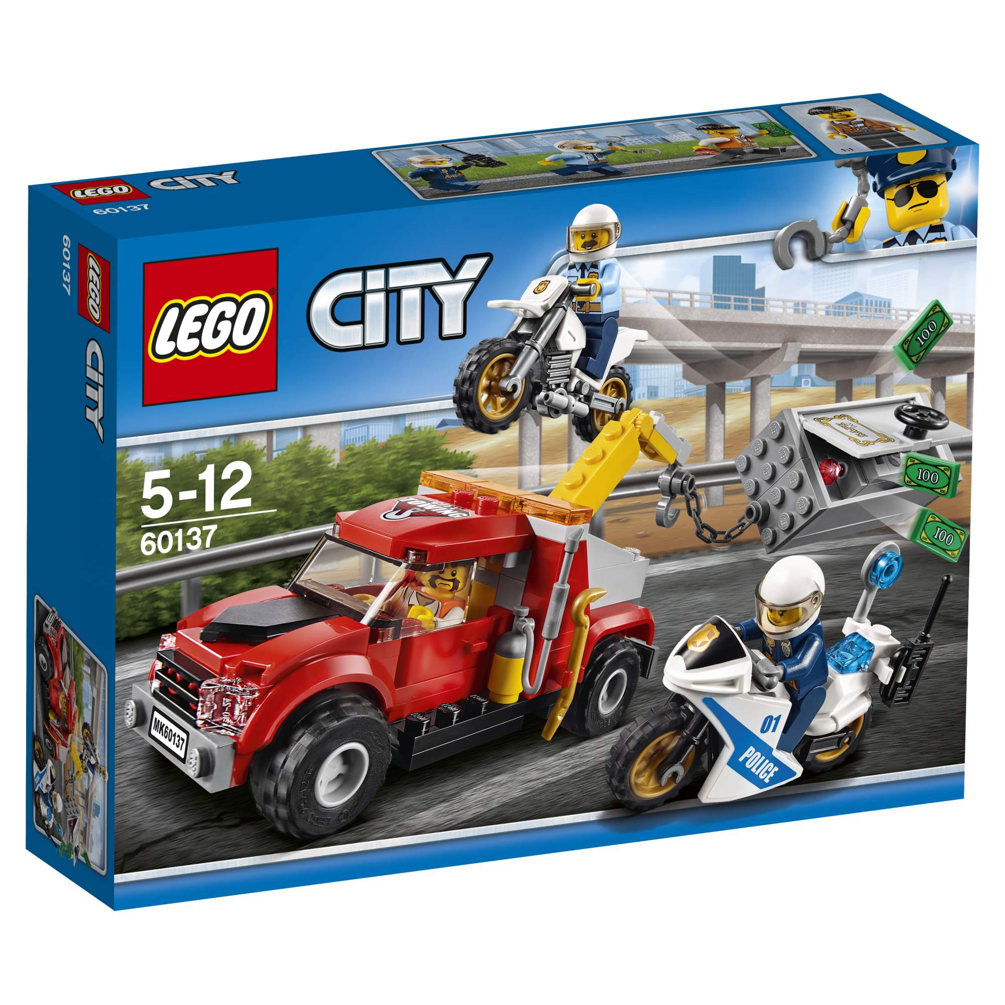 

Конструктор Lego City Побег на буксировщике 60137, City Побег на буксировщике