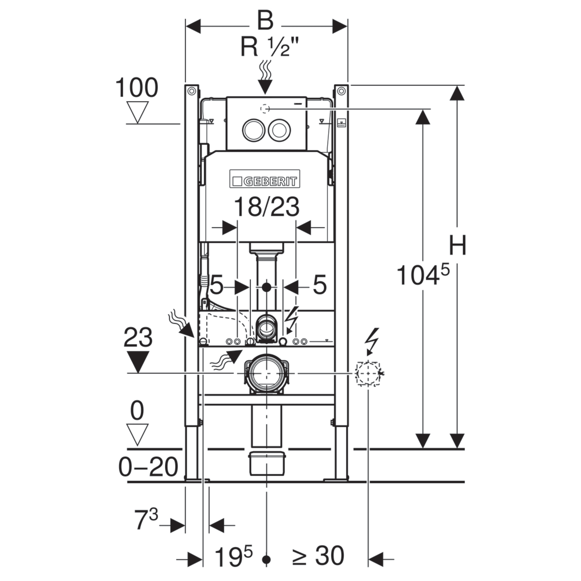 

Унитаз Geberit ATCSLWH0104 + 458.124.21.1, ATCSLWH0104 + 458.124.21.1