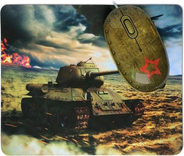 

Мышь + коврик CBR Tank Battle, Tank Battle