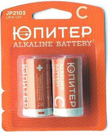 

Батарейки Юпитер C 2 шт. [JP2103], Батарейка Юпитер C LR14 1.5V alkaline 2шт JP2103