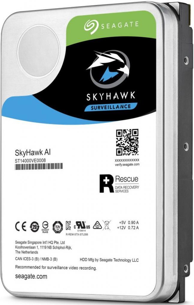 

Жесткий диск Seagate Skyhawk 10TB [ST10000VE0008], Жесткий диск Seagate SkyHawk AI 10TB ST10000VE0008