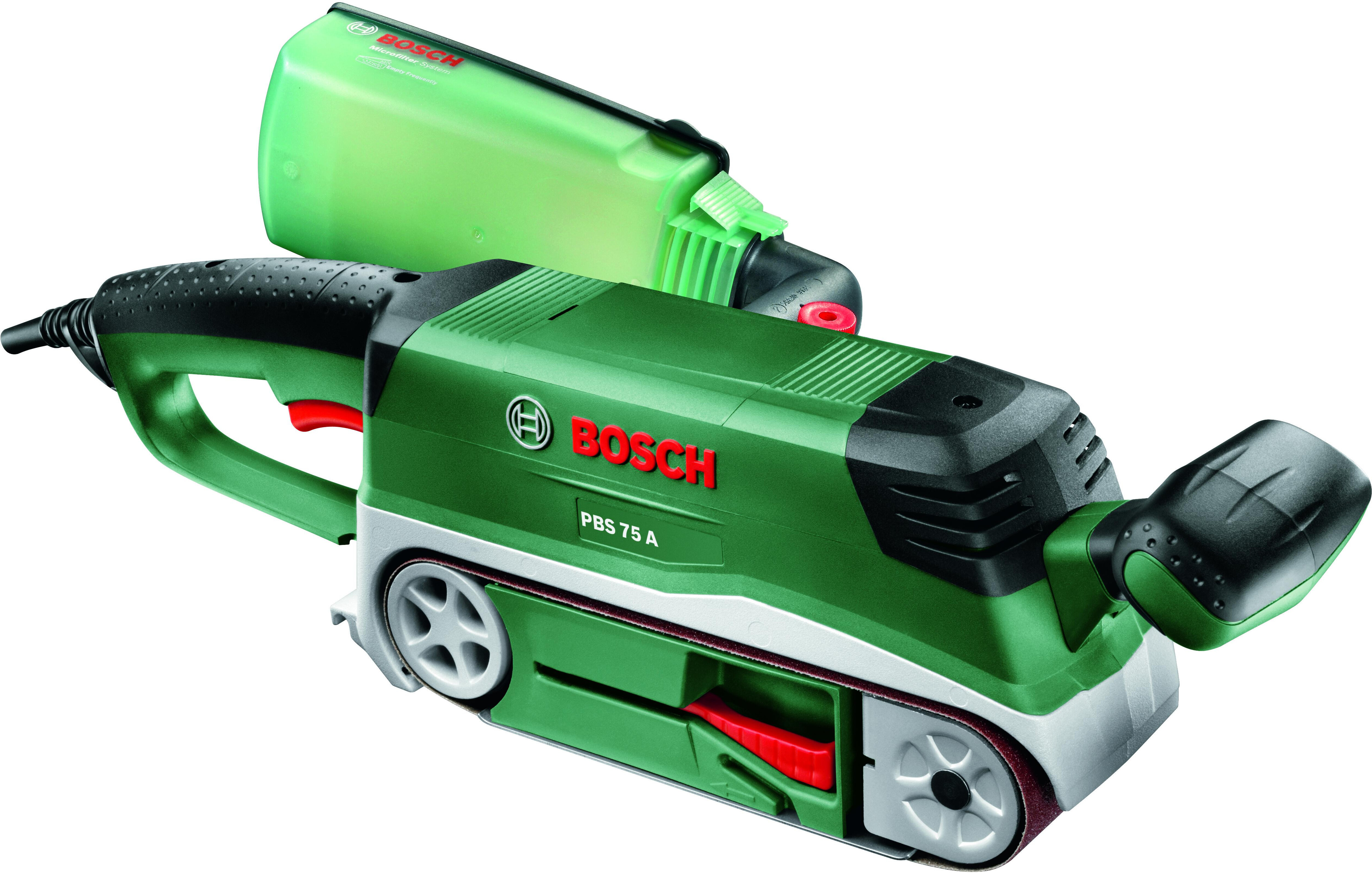 

Ленточная шлифмашина Bosch PBS 75 A (06032A1020), Шлифмашина Bosch PBS 75 A 0.603.2A1.020