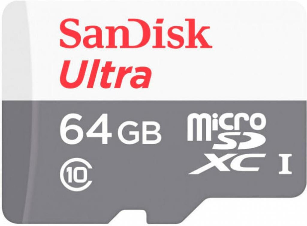 

Карта памяти SanDisk microSD 64GB microSDXC Class 10 Ultra UHS-I 100MB/s [SDSQUNR-064G-GN3MN], Карта памяти SanDisk microSD 64GB microSDXC Class 10 Ultra UHS-I 100MB/s SDSQUNR-064G-GN3MN