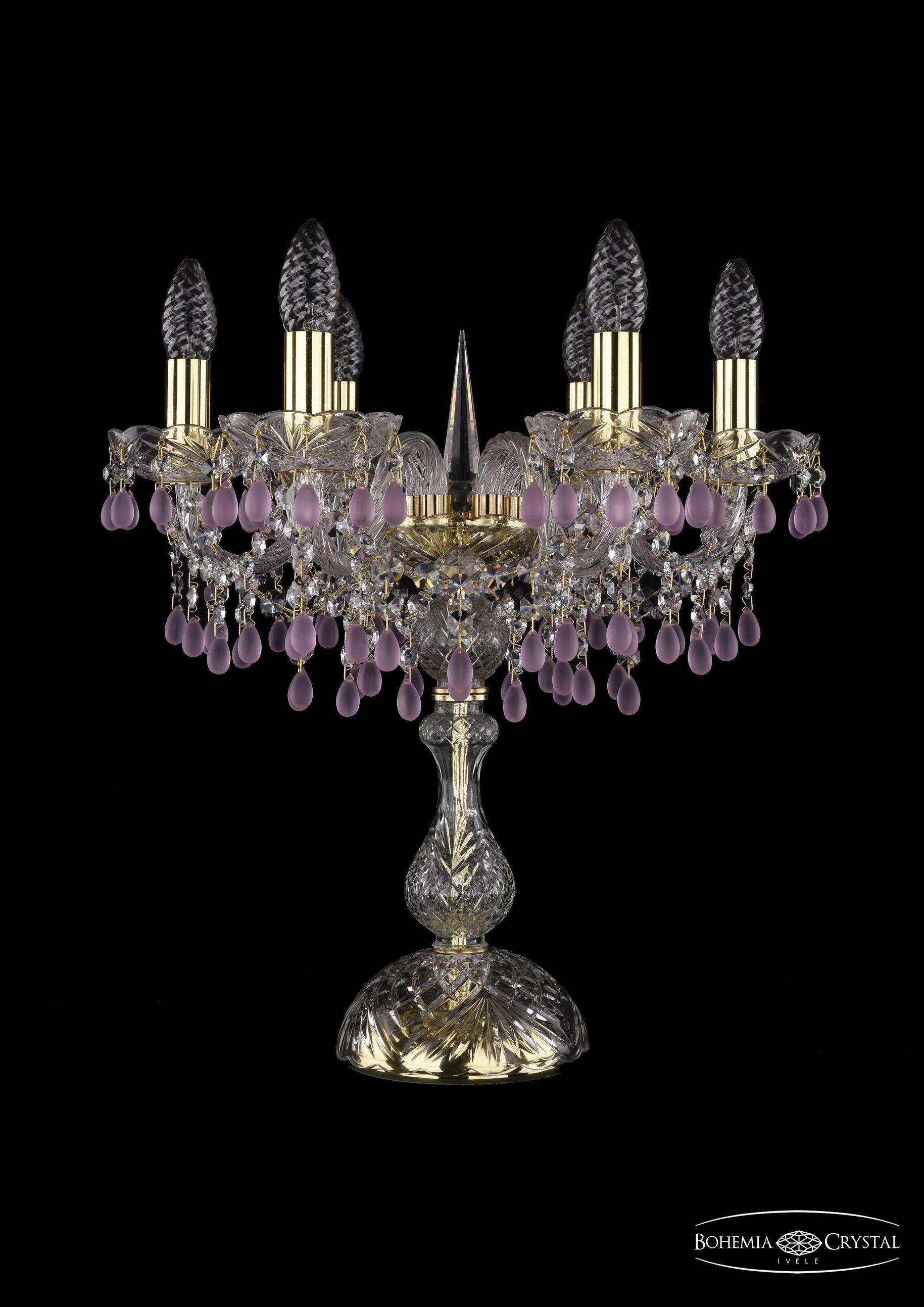

Подвесная люстра Bohemia Ivele Crystal 1410L/6/141-47/G/V7010, Настольная лампа Bohemia Ivele Crystal 1410L/6/141-47/G/V7010