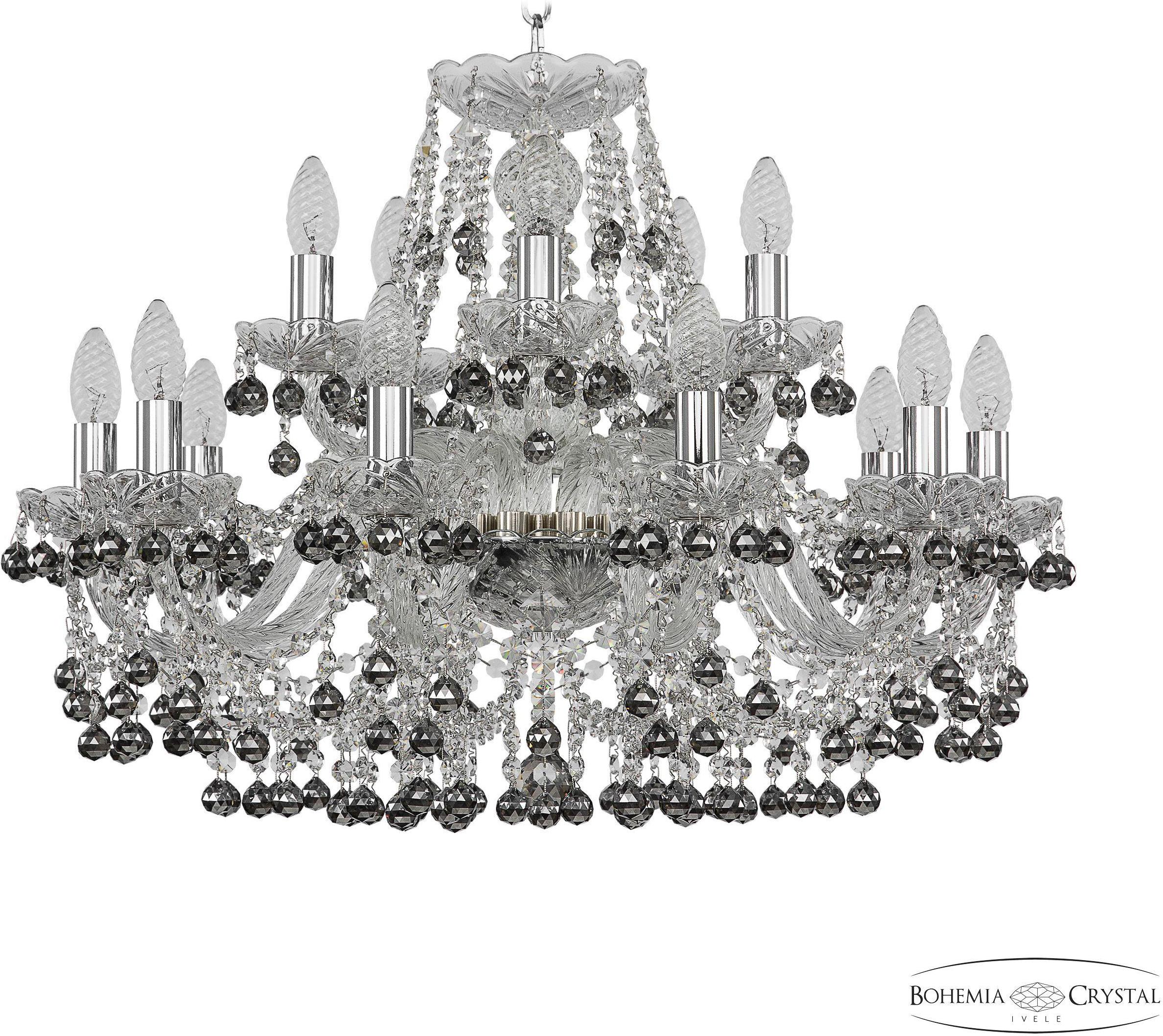 

Подвесная люстра Bohemia Ivele Crystal 1409/10+5/240 Ni K781