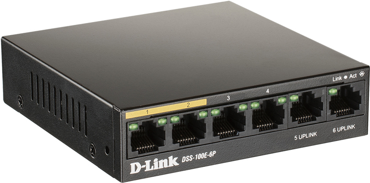 

Коммутатор D-Link DSS-100E-6P/A1A